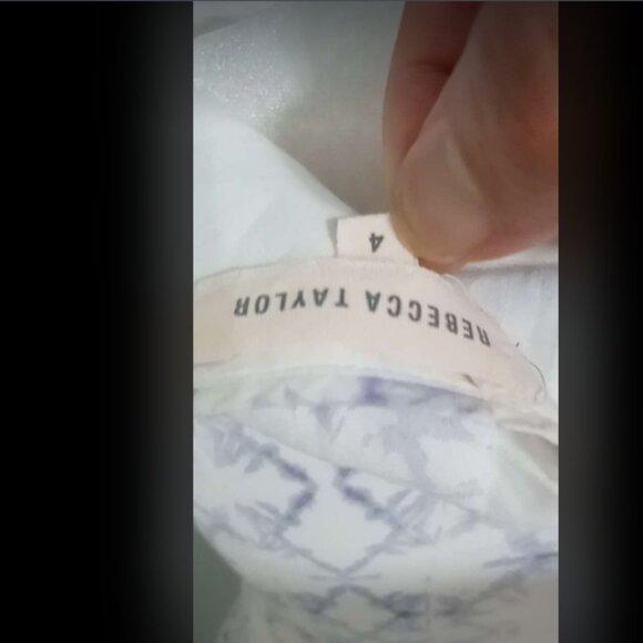 Rebecca Taylor Frost Fit and Flare Sleeveless Dress Sz 4 - Picture 3 of 5